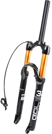 LHHL MTB Federgabel 26 27,5 29 Zoll Mountainbike-Federgabel Luftfedergabel Federweg 100 Mm 28,6 Mm Straight Tube/konisches Rohr Fernbedienung Lockout Scheibenbremse QR 9mm