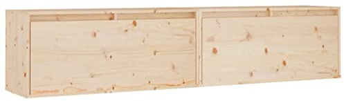 vidaXL Pensili 2 pz 80x30x35 cm in Legno Massello di Pino
