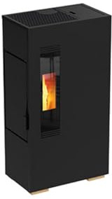 ESTUFA PELLET CAMI-K ACERO NEGRO 4,9KW