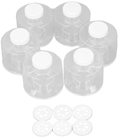 HWGING 6 St Stapelbar Kryddkruka Kryddtorn Kryddfärg Transparent Kruka Kryddflaska för Kök