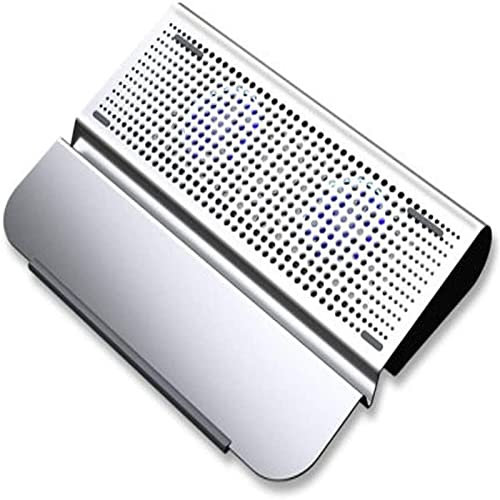 Dator Kylplatta Kylplatta för bärbar dator 10-15,6 Cooler Pad Ultra Slim Portable 2 Tysta stora fläktar 1300 RPM med USB-linjebyggt Notebook Cooler Stand Laptopkylare