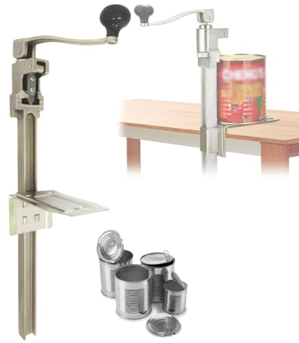 MiBoce Apriscatole da Banco Commerciale, Apriscatole per Carichi Pesanti, con Impugnatura Ergonomica, Taglio Rapido Ed Efficiente Senza Sbavature, per Cucine Commerciali, Hotel, Fabbriche di Alimenti