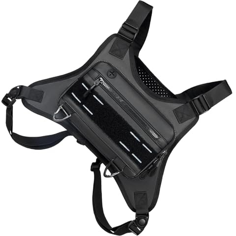 ICDKOYK Versatile And Practical West Slope Chest Pack For Hikers Running Vest For Men Polyester Chest Pack For Men Chest Bag