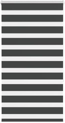Homgoday Zebrarollo Doppelrollo Fensterrollo Sonnenschutzrollo Seitenzugrollo Zebrarollo für Fenster & Türen Wandmontage Sichtschutz Schwarz 70x150 cm Stoffbreite 65,9 cm Polyester