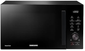 Samsung Forno a Microonde Combinato Bespoke Cottura Ventilata MC28A5137KKE1 con Piatto Doratore e Vaporiera inclusi, Frittura ad aria, Sensor Cook, Capacità: 28L, Colore: Nero, LxAxP: 51,7 x 31,0 x 47
