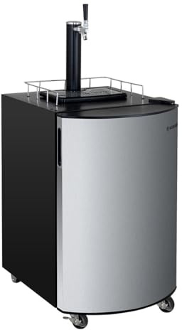 GastroHero - Impianto di spillatura birra fino a 30L fusti con raffreddamento I Spillatore con raffreddamento per birra alla spina I Movibile con regolatore CO2 intervallo di raffreddamento 0-10 °C