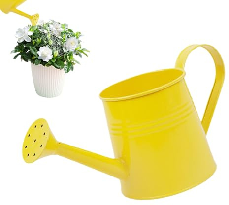 Innaffiatoio per interni - Annaffiatoio in metallo 1L con lungo | Secchio da giardino pratico per la cura dei vasi da fioriera in metallo per innaffiare fiori interni ed esterni