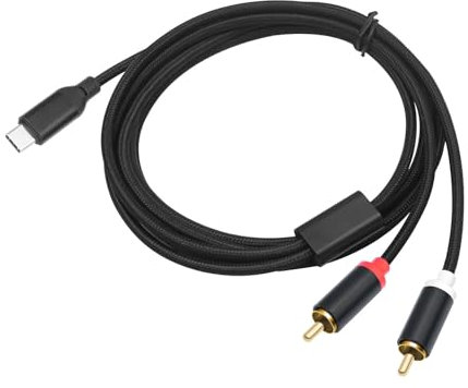 Sehuby Câble audio, USB C vers câble de type C 2RCA Y pour téléphone, tablette, home cinéma, haut-parleurs de voiture