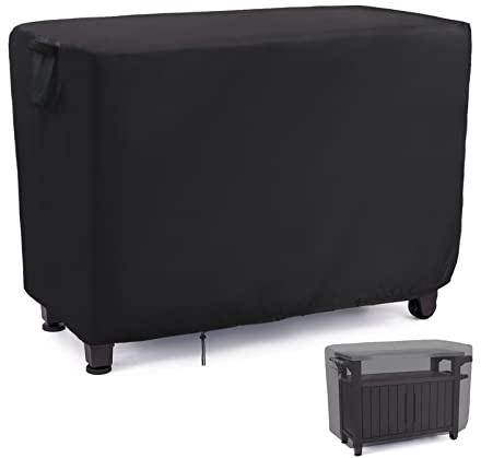 Iptienda Outdoor Prep Table Cover 52 inch, Outdoor Table Covers Waterproof for Keter Unity XL Portable Tables, Bar Cart Covers Patio Table Cover Windproof for Garden BBQ Camping Picnic - 132*56*92cm
