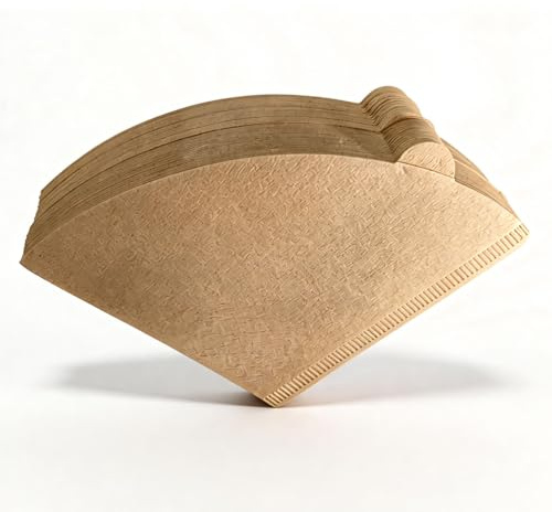 120Pcs Coffee Filter Papers for Pour Over or Drip Coffee Maker 1-4 Cups | Unbleached Disposable Cone Filters Paper V60 Coffee Filters Compatible with Size 02