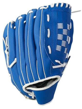 Bamjour Baseballhandske, PU Förtjockade Basebollhandskar Softbollshandske Slowpitch Softball Baseballhandske för Män för Högerhand (11,5 tum)