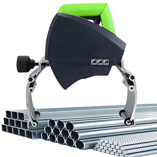 Tagliatubi preciso e veloce per tubi di diametro da 15 a 400mm,copertura protettiva e velocità regolabili,tagliatubi elettrico,tagliatubi portatile per tubi rotondi,per tubi in PVC/rame/acciaio ZD220
