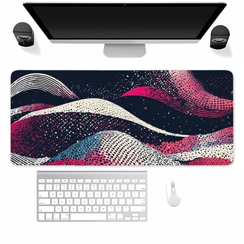 Tainrun Alfombrilla De Ratón Gaming Grande, 1000x500mm Alfombrilla Escritorio XXL Mejora la Precisión y la Velocidad, con Base de Goma Antideslizante Mousepad para PC y Portátil (Textura Abstracta)