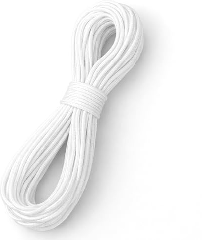 JJUNW 40m x 2mm Roman Blind Nylon Cord, White Tough & Durable Nylon Rope