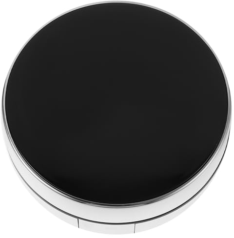 minkissy Contenitore per Cipria Polvere Sciolta Piumino Piccolo, Custodia Compatta Vuota in Plastica Leggera, Porta Fondotinta da Viaggio Cuscino e Spugna per Trucco Viso