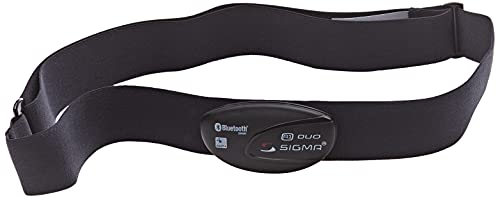 SIGMA 4016224203321, Banda Cardio R1 Ant+/Bluetooth Com ROX 11/4# Unisex-Adult, Nero, Taglia Unica