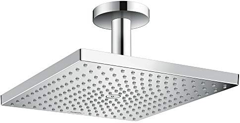 hansgrohe wassersparender Duschkopf Raindance E 300 Regendusche (Kopfbrause mit Deckenanschluss) chrom
