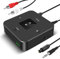 Giveet Bluetooth Transmitter Receiver for TV to Headphones, 2-in-1 Bluetooth V5.0 Adapter w/Volume Control, Optical RCA AUX for PC/DVD/MP3/Home Theater, 25Hrs Playtime, Pairs 2 Devices Simultaneously