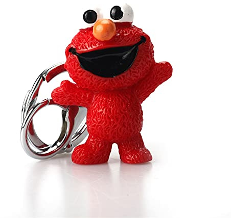 YCHH Dessin animé Anime Sesame Street Figure Porte-clés Cookie Monster Poupées Jouets Pendentif Porte-clés pour Enfants Dessin animé Kid Cadeau Keychain (Color : Red, Size : 3.0cm*5.0cm)