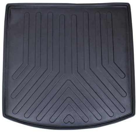 Trimak Passgenau 3D Kofferraumwanne Kompatibel mit VW Touran 1 Gen 2003-2015 Kofferraummatte Schutzmatte Auto Zubehör Antirutschmatte Kantenschutz Kofferraumwann TPE Gummi Dauerhaft Schwarz