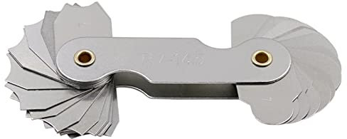 Radio de herramienta de medición: juego de calibradores de filete cóncavo convexo R1-6.5 / R7-14.5 / R15-25 para herramientas y troqueladoras