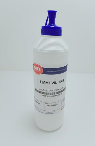 Colla Vinilica Rapida Emmevil TKS 500g – Adesivo Vinilico Professionale per Legno, Carta, Cartone, Fai da Te e Falegnameria