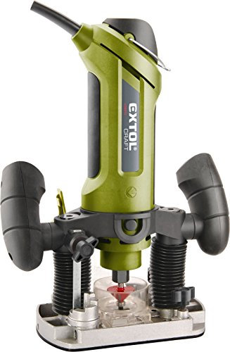 Extol craft multifunzione fresatrice con guide per dritto e rotonda fraesungen, Bowden, 1 pezzi, verde, 408010