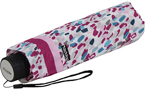 Doppler Taschenschirm Fiber Havanna Sprinkle Pink