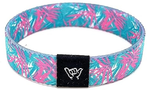 Hang Loose Bands - Coastal Surfer Beach Bracelet for Men, Women & Teens - Comfy Summer - Boho Reversible Wristband - Miami Breeze | Small: 6.5 (most common fitting size)