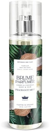 Brume Parfumée Vanille Eau de Coco 250ml - Les Petits Bains de Provence