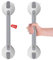 LORESJOY 2pcs 16in Poignée de Baignoire, Poignée pour Salle, Barres d‘appui de Salle, Poignée de Douche, Poignée de Bain pour Personnes Âgées, Sans Perçage, pour Baignoire, Douche, Enfants et Seniors