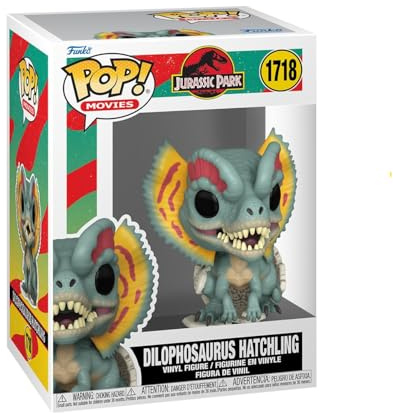 Funko POP! Filmer: Jurassic Park Hatchling - Dilophosaurus - Samlarobjekt vinylfigur - Presentidé - Officiella varor - Leksaker för barn och vuxna - Filmfans - Modellfigur för samlare