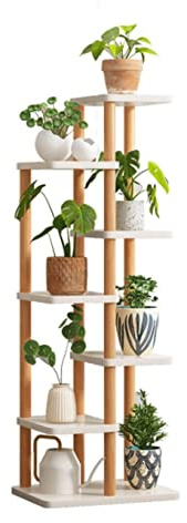 MOBAAK Blumenständer Pflanzenständer Pflanzenständer Aus Holz Für Den Innenbereich, Blumentöpfe, Gartendekoration Im Freien Pflanzenregal Blumenregal Outdoor (Color : A, Size : 48 * 24 * 134cm)