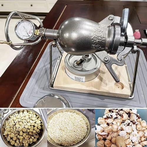 STORYSUN Edelstahl-Popcorn-Popper, Offenes Feuer, Popcorn-Maschine, 360 ml