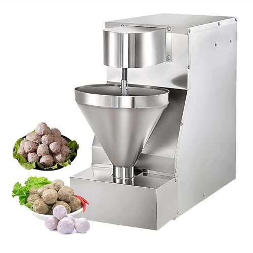 ERICAT Elektrische Fleischbällchenmaschine, Kommerzielle Fleischbällchenformmaschine Mit Edelstahlrohr, 180–220 Fleischbällchen Pro Minute Und Effizienter Pillenzubereitung, Für Die Küche