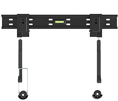 TV Wall Mounts TV Bracket Low Profile Fixed TV Wall Mount Bracket TV Stand with Drawcord Spring Lock, Adjustable TV Mount Stand for 32-60 Inch TV Stand Compatible with Most LED/4K