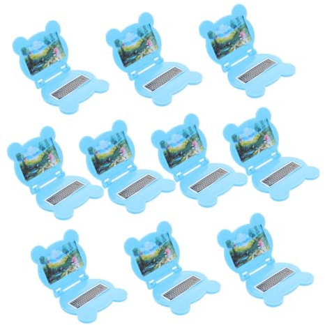 ifundom 10pcs Dollhouse Mini Laptop Miniature Notebook for Dollhouse Scene Mini Computer Accessories for Office Furniture