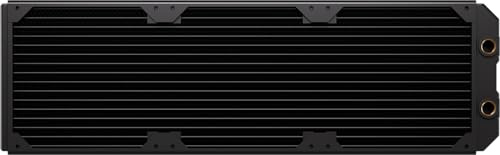 CORSAIR Hydro X Series XR5 NEO V2 420mm Custom Cooling Radiator – Compatible with iCUE LINK Fans, 3x140mm Fan Mounts, Screw Protection Plates, G1/4” Threads – Black