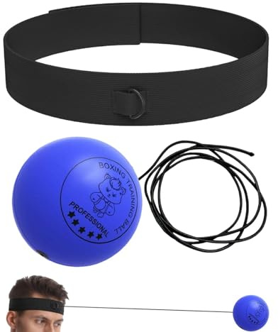 Genérico Pelota de Boxeo,Gracioso Ajustable Transpirable para Cabeza,Entrenamiento de Tiempo de Reacción para Golpeo en Gimnasio | para Hombres Mujeres Adultos Principiantes Ejercicio