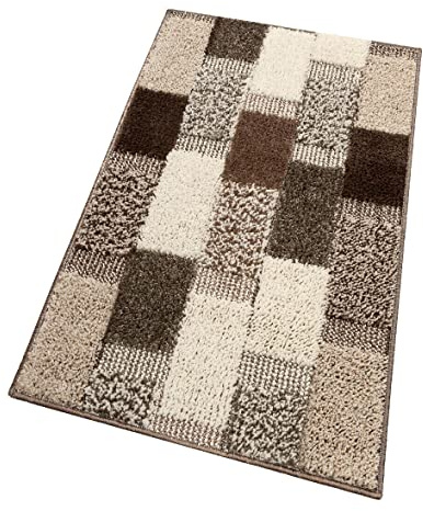 emmevi Tappeto Bagno Soffice Antiscivolo Assorbente Morbido Scendiletto Doccia mod.LILLA 50X80 MARRONE