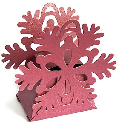 ECMQS Weihnachts Schneeflocken Box DIY Stanzschablone, Scrapbooking Prägeschablonen Stanzformen Schablonen Für Scrapbooking