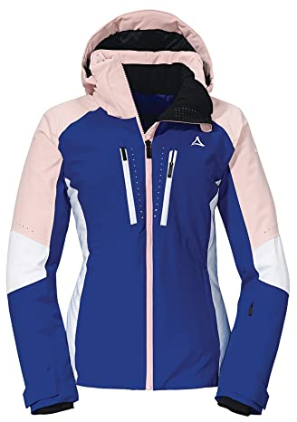 Schöffel Damen Ski Jacket Naladas L, wind- und wasserdichte Skijacke mit Body Mapping Technologie, atmungsaktive Outdoorjacke mit Unterarmbelüftung und Schneefang, cool cobalt, 42