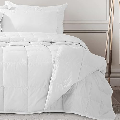 Zenoni & Colombi | Edredón Plumón Nórdico 4 Estaciones 2 Colcha, Relleno de Plumas 170 + 110 grmq| 100% Pluma, 100% algodón | Made in Italy (250X200 cm)