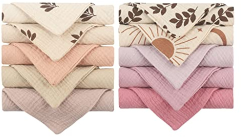 10PCS Asciugamano Bambino Cotone Quadrato Infantile Panno Mano Viso Salviette Panno Facecloth Morbido Fazzoletto Alimentazione Bavaglini Baby Wash Cloth Unsiex