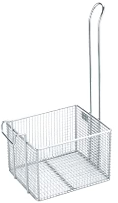 Cesta para Freidora/Cuchara para Espumadera Mango Vertical de acero inoxidable, rejilla pequeña for patatas fritas, cesta for freír, filtro colador, rejilla for freír for restaurante, cocina, Hotel Ce