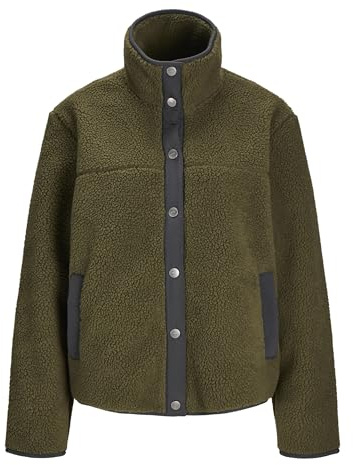 JACK & JONES Jxnellie OTW Veste Teddy Polaire, Grape Leaf, S Femme