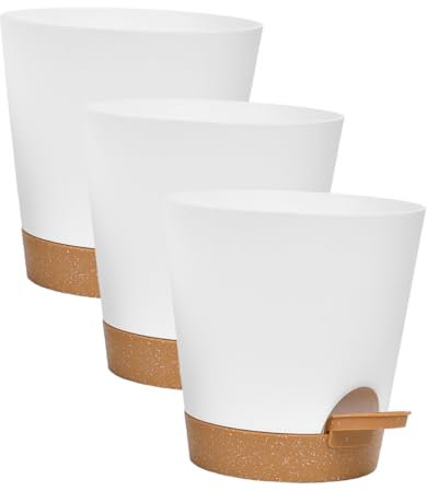 Happyyami 3stücke Teiliges Selbstbewässerndes Blumentopf-Set Mit Automatischem Bewässerungssystem Für Und Außenbereich Pflege Von Pflanzen Und Blumen