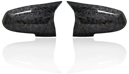 LECREA Spiegelgehäuse, für BMW 1 2 3 4 Series F20 F30 F31 F32 F34 F36 E84 2014-2018 Außenspiegel, Spiegelkappe,Forged Carbon Look