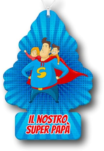Profumatore Deodorante per Auto Super Papà – Formato Albero