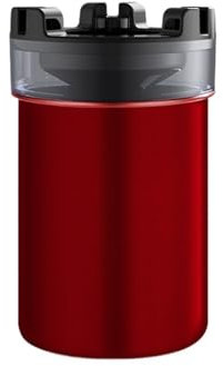Aschenbecher Zigarre mit Wassertank Einfache Reinigung Schwarz Kunststoff Auto Aschenbecher mit Deckel Große Kapazität Zigarettenhülle Rauchzubehör (Size : Red)